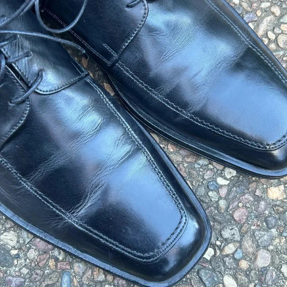 Taryn Rose Black Italian Made Lace Up Oxford Shoes Size 10 main image 7